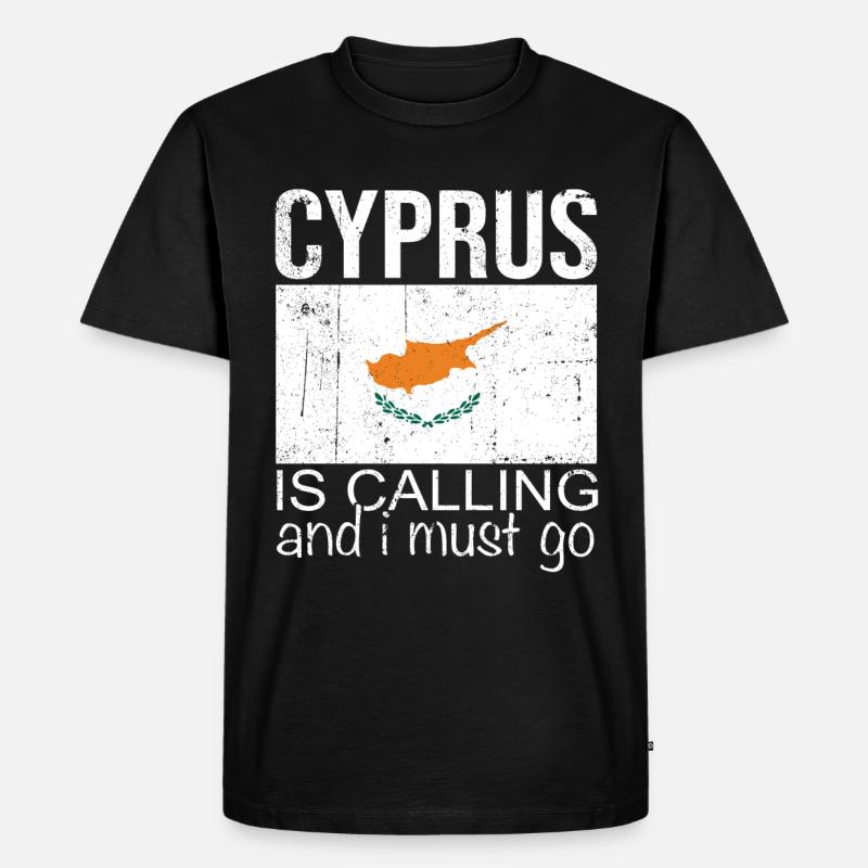 Zypern Spruch - Männer Premium Bio T-Shirt - Schwarz