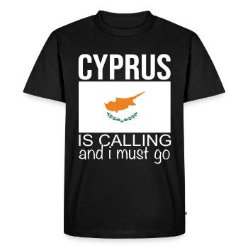Chypre Dicton - T-shirt Premium bio Homme - noir - Devant - Nico (187cm)