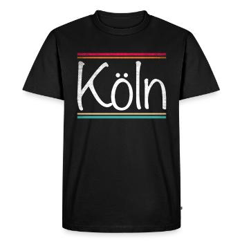 Cologne - T-shirt Premium bio Homme - noir - Devant - Nico (187cm)