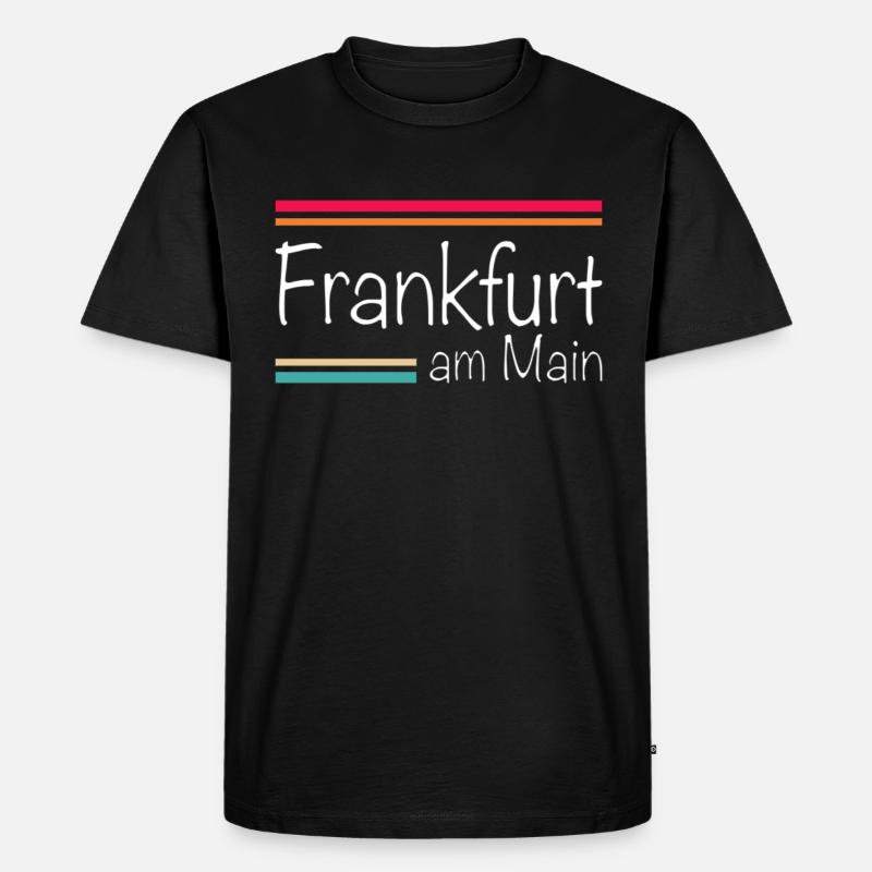 Frankfurt am Main - Männer Premium Bio T-Shirt - Schwarz