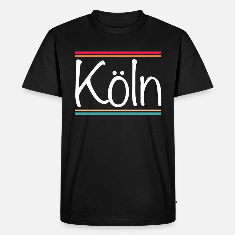 Köln - Männer Premium Bio T-Shirt - Schwarz