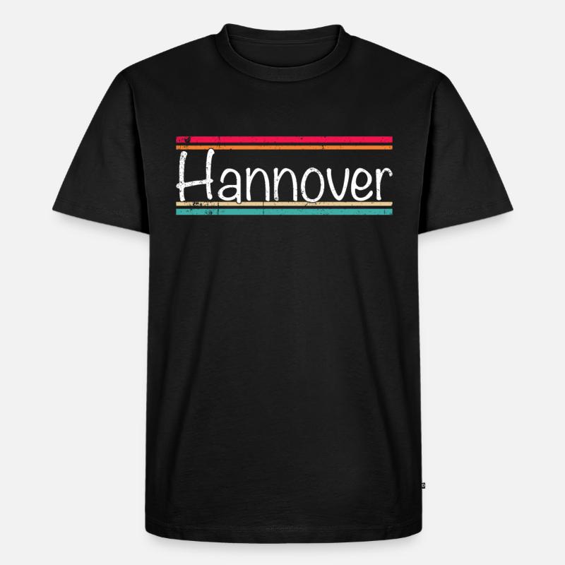 Hannover - Männer Premium Bio T-Shirt - Schwarz