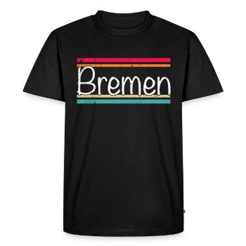 Brême - T-shirt Premium bio Homme - noir - Devant - Nico (187cm)