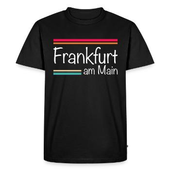 Francfort-sur-le-Main - T-shirt Premium bio Homme - noir - Devant - Nico (187cm)