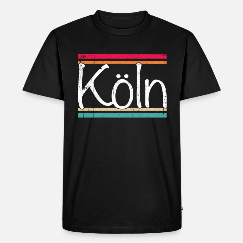Köln - Männer Premium Bio T-Shirt - Schwarz