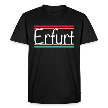 Erfurt - T-shirt Premium bio Homme - noir - Devant - Nico (187cm)