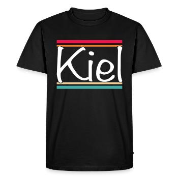 Quille - T-shirt Premium bio Homme - noir - Devant - Nico (187cm)