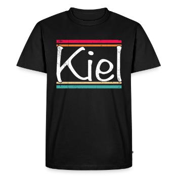 Quille - T-shirt Premium bio Homme - noir - Devant - Nico (187cm)
