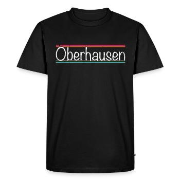 Oberhausen - Men's Premium Organic T-Shirt - black - Front - Nico (187cm)