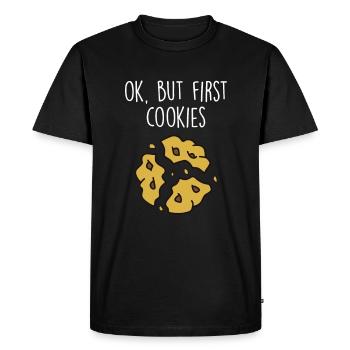 Cookies drôle de cuisson amateur de biscuits - T-shirt Premium bio Homme - noir - Devant - Nico (187cm)