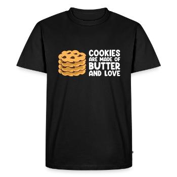 Cookies Funny Baking Cookie Lover - Men's Premium Organic T-Shirt - black - Front - Nico (187cm)
