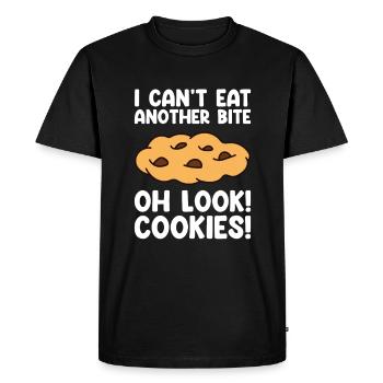 Cookies Funny Baking Cookie Lover - Men's Premium Organic T-Shirt - black - Front - Nico (187cm)