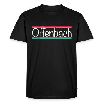 Offenbach - Men's Premium Organic T-Shirt - black - Front - Nico (187cm)