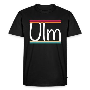 Ulm - T-shirt Premium bio Homme - noir - Devant - Nico (187cm)