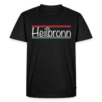 Heilbronn - T-shirt Premium bio Homme - noir - Devant - Nico (187cm)