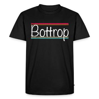 Bottrop - T-shirt Premium bio Homme - noir - Devant - Nico (187cm)