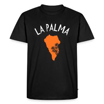 La palma - Men's Premium Organic T-Shirt - black - Front - Nico (187cm)