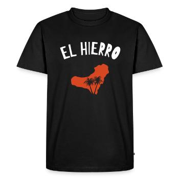 El hierro - Men's Premium Organic T-Shirt - black - Front - Nico (187cm)