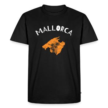 Majorca - Men's Premium Organic T-Shirt - black - Front - Nico (187cm)