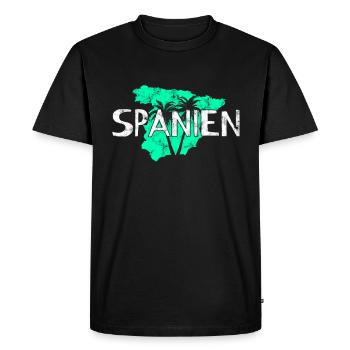 Spain - Men's Premium Organic T-Shirt - black - Front - Nico (187cm)