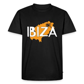 Ibiza - Men's Premium Organic T-Shirt - black - Front - Nico (187cm)