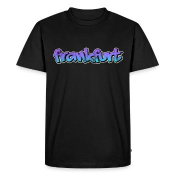 Frankfurt - Men's Premium Organic T-Shirt - black - Front - Nico (187cm)