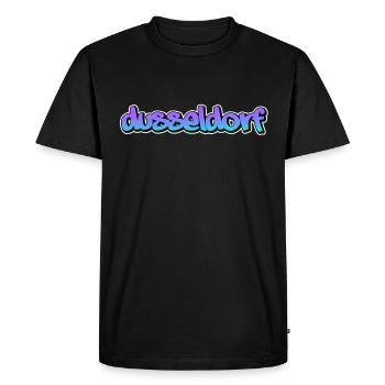 Dusseldorf - T-shirt Premium bio Homme - noir - Devant - Nico (187cm)