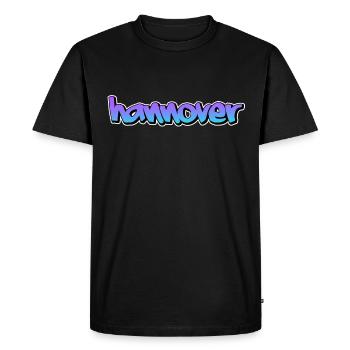 Hanovre - T-shirt Premium bio Homme - noir - Devant - Nico (187cm)