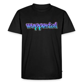 Wuppertal - T-shirt Premium bio Homme - noir - Devant - Nico (187cm)