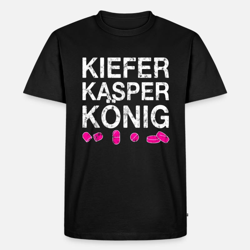 Techno party feiern Spruch - Männer Premium Bio T-Shirt - Schwarz