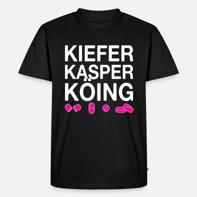 Techno party feiern Spruch - Männer Premium Bio T-Shirt - Schwarz