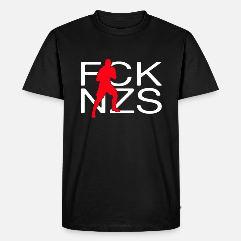 fck nzs - Männer Premium Bio T-Shirt - Schwarz