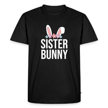 Joyeux lapin de Pâques drôle de jour de Pâques - T-shirt Premium bio Homme - noir - Devant - Nico (187cm)