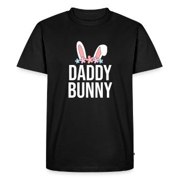 Joyeux lapin de Pâques drôle de jour de Pâques - T-shirt Premium bio Homme - noir - Devant - Nico (187cm)