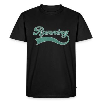 Running Endurance Sports Lettering - T-shirt Premium bio Homme - noir - Devant - Nico (187cm)