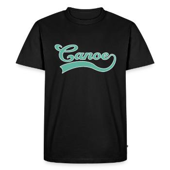 Canoë Canoë Lettrage - T-shirt Premium bio Homme - noir - Devant - Nico (187cm)