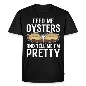 Cadeau amateur de fruits de mer fruits de mer - T-shirt Premium bio Homme - noir - Devant - Nico (187cm)