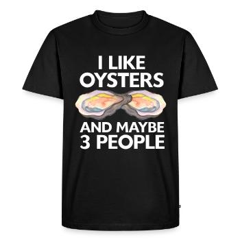 Cadeau amateur de fruits de mer fruits de mer - T-shirt Premium bio Homme - noir - Devant - Nico (187cm)