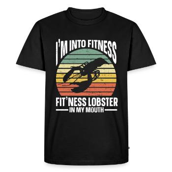Cadeau amateur de fruits de mer fruits de mer - T-shirt Premium bio Homme - noir - Devant - Nico (187cm)