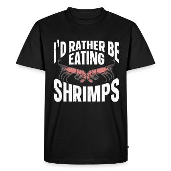 Amateurs de fruits de mer Cadeau Fruits de mer - T-shirt Premium bio Homme - noir - Devant - Nico (187cm)