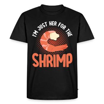 Seafood Lover Gift Seafood - Men's Premium Organic T-Shirt - black - Front - Nico (187cm)