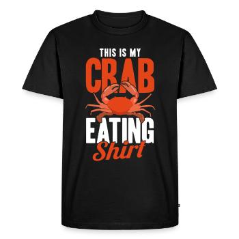 Seafood Lover Gift Seafood - Men's Premium Organic T-Shirt - black - Front - Nico (187cm)