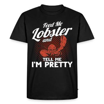 Seafood Lover Gift Seafood - Men's Premium Organic T-Shirt - black - Front - Nico (187cm)