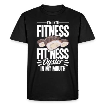 Amateurs de fruits de mer Cadeau Fruits de mer - T-shirt Premium bio Homme - noir - Devant - Nico (187cm)