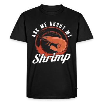 Amateurs de fruits de mer Cadeau Fruits de mer - T-shirt Premium bio Homme - noir - Devant - Nico (187cm)