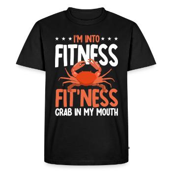 Amateurs de fruits de mer Cadeau Fruits de mer - T-shirt Premium bio Homme - noir - Devant - Nico (187cm)