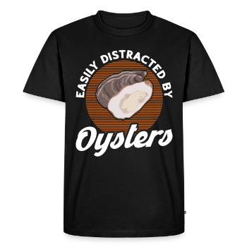 Seafood Lover Gift Seafood - Men's Premium Organic T-Shirt - black - Front - Nico (187cm)