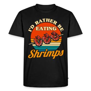Amateurs de fruits de mer Cadeau Fruits de mer - T-shirt Premium bio Homme - noir - Devant - Nico (187cm)