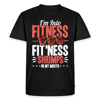 Seafood Lover Gift Seafood - Men's Premium Organic T-Shirt - black - Front - Nico (187cm)