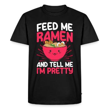 Ramen Noodle Soup Japanese Kawaii Gift Ramen - Men's Premium Organic T-Shirt - black - Front - Nico (187cm)